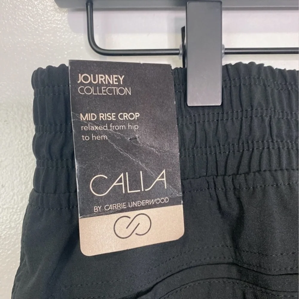 NWT Calia by Carrie Underwood Mid Rise Crop Jogger Pants Black S‎ - Picture 7 of 9